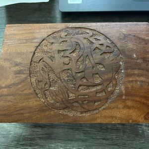 Celtic Horse Wood Celtic Box, Irish Wooden Box, Renaissance Welsh Keepsake Box